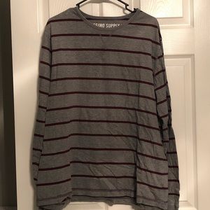 Men’s long sleeve stripped shirt